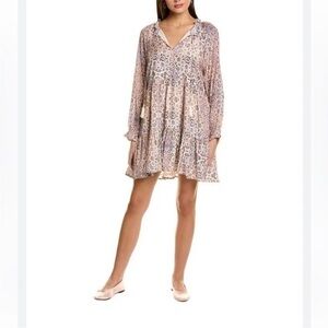 NWT Roller Rabbit Dress Odila Janni Mini Swing in Pink Floral